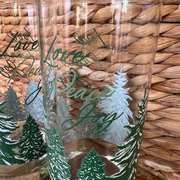 Love Peace Joy Libby 6” Glasses - Picture 2 of 5